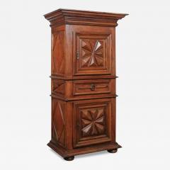 French Mid 18th Century Louis XIII Style Walnut Two Door Bonneti re with Drawer - 3435430