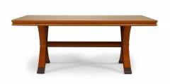 French Mid Century Art Moderne Lacewood Dining Table Manner of Andre Arbus  - 1379259
