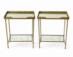 French Mid Century Bagues Style Brass and glomis Side Tables Circa 1950 65 - 4634979