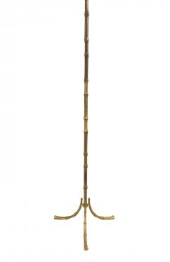 French Mid Century Bagues Style Faux Bamboo Floor Lamp - 4659088