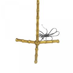 French Mid Century Bagues Style Faux Bamboo Floor Lamp - 4659096