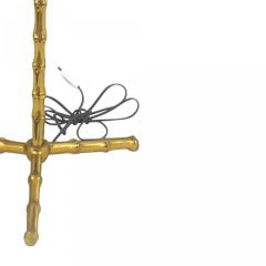 French Mid Century Bagues Style Faux Bamboo Floor Lamp - 4659097