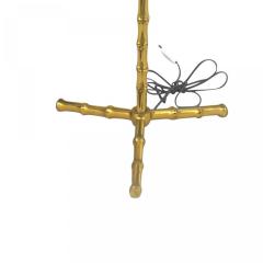 French Mid Century Bagues Style Faux Bamboo Floor Lamp - 4659101