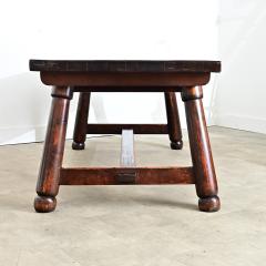 French Mid Century Brutalist Pine Dining Table - 4688298