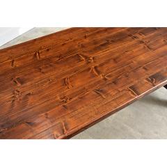 French Mid Century Brutalist Pine Dining Table - 4688302