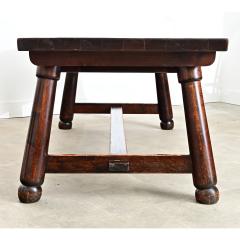 French Mid Century Brutalist Pine Dining Table - 4688332