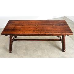 French Mid Century Brutalist Pine Dining Table - 4688333