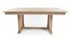 French Mid Century Cerused Oak Dining Table - 4650401