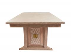 French Mid Century Cerused Oak Dining Table - 4650402