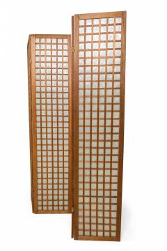 French Mid Century Cerused Wood and Mother of Pearl Four Panel Screen - 4161471