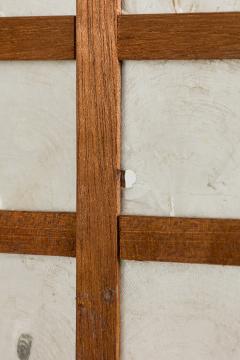 French Mid Century Cerused Wood and Mother of Pearl Four Panel Screen - 4161472