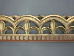French Mid Century Hand Carved Gilt Wood Rectangular Mirror 1940 - 4091074