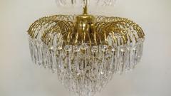 French Mid Century Hollywood Regency Waterfall Chandelier