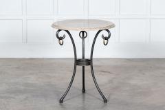French Mid Century Iron Stone Table - 3022837
