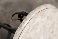 French Mid Century Iron Stone Table - 3022842