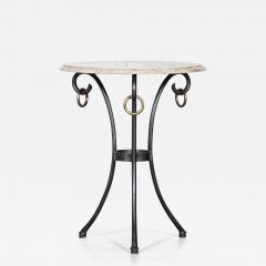 French Mid Century Iron Stone Table - 3024906