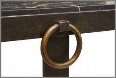 French Mid Century Iron and Marble Coffee Table - 4192147