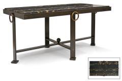 French Mid Century Iron and Marble Coffee Table - 4192150