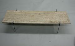 French Mid Century Latticed Cocktail Table - 4088423