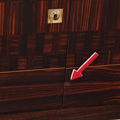 French Mid Century Macassar and Ebony Sideboard C 1955  - 4788047