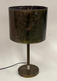 French Mid Century Marine Hand Hammered Brass Copper Table Lamp - 4533035