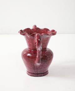 French Mid Century Maroon Glazed Vessel - 4295019