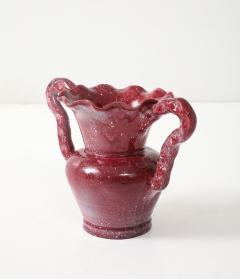 French Mid Century Maroon Glazed Vessel - 4295020