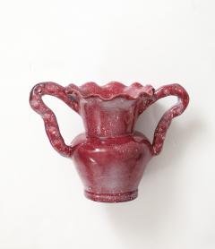 French Mid Century Maroon Glazed Vessel - 4295023