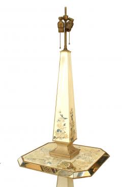 French Mid Century Mirrored Obelisk Floor Lamps - 1377427