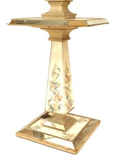 French Mid Century Mirrored Obelisk Floor Lamps - 1377429