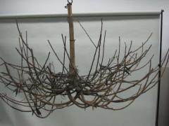 French Mid Century Modern Craftsman Twig Chandelier - 1830655