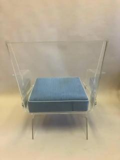 French Mid Century Modern Lucite Lounge Chair Paris 1970 - 4102975