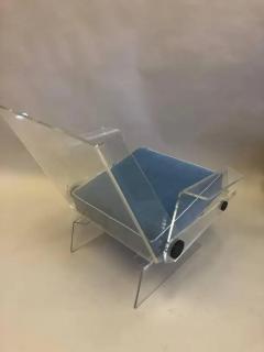 French Mid Century Modern Lucite Lounge Chair Paris 1970 - 4102978
