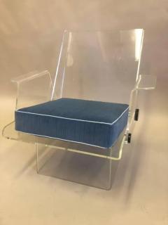 French Mid Century Modern Lucite Lounge Chair Paris 1970 - 4103007