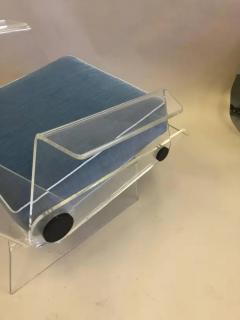 French Mid Century Modern Lucite Lounge Chair Paris 1970 - 4103025