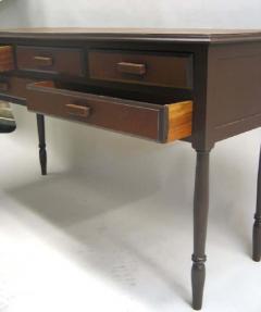 French Mid Century Modern Neoclassical Leather Console after Jean Michel Frank - 1861065
