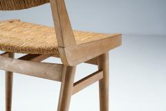 French Mid Century Modern Wood and Cane Chair France ca 1950s - 2405691