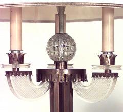 French Mid Century Raymond Lorence Brass Column Floor Lamp - 4630216