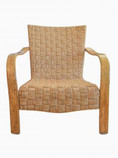 French Mid Century Rope Chair And Ottoman - 542491