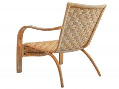 French Mid Century Rope Chair And Ottoman - 542493