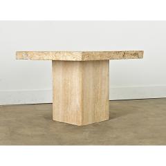 French Mid Century Travertine Low Table - 4349258