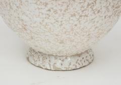 French Mid Century White Ceramic Lamp w Parchment Shade France 1950 - 2115123