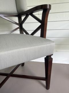 French Mid Century modern wing back chair - 4261612