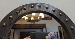 French Mid century Brutalist Mirror - 4329365