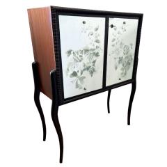 French Midcentury Cocktail Cabinet With Glass Interior - 3394986