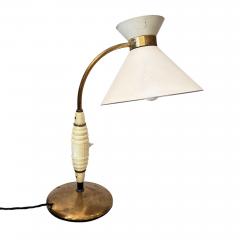 French Midcentury Cream Desk Lamp - 3159593