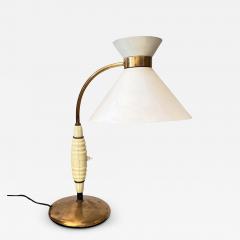 French Midcentury Cream Desk Lamp - 3161382