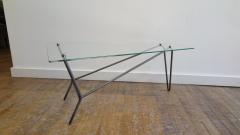 French Midcentury Glass Cocktail Table in the Style of Mathieu Mategot - 1170560