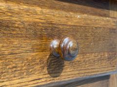 French Modern Brutalist Nightstands Oak France 1960s - 4499461