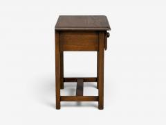 French Modern Brutalist Nightstands Oak France 1960s - 4729813